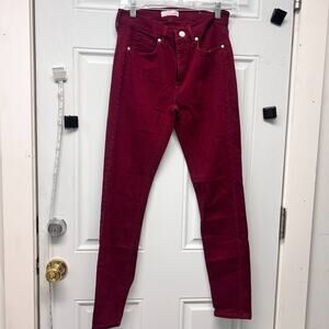LOFT Modern Skinny Jean Size 26/2 - Beautiful Deep Red
